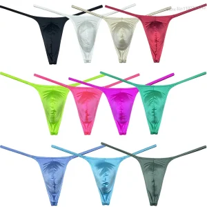Men's Silk Glossy String Thong
